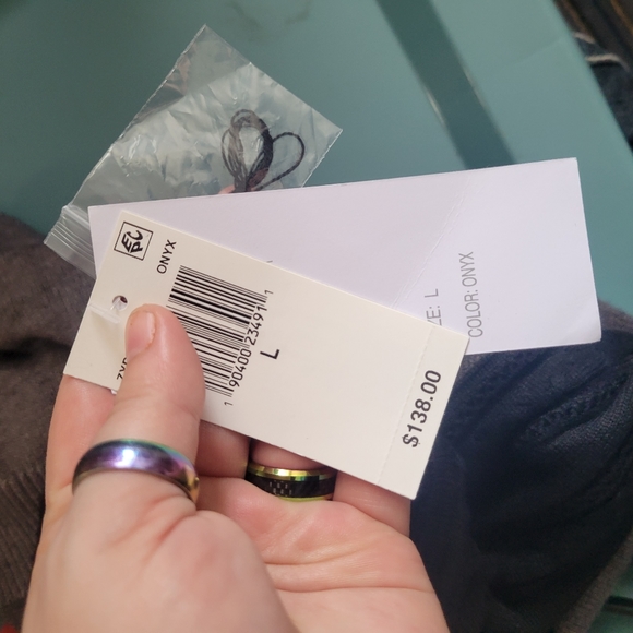 NEW large design history black sweater with ruffled front and bell sleeves - Picture 6 of 7